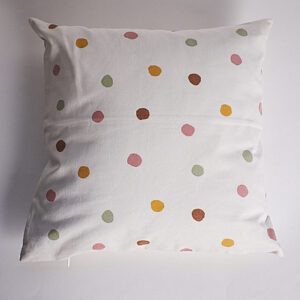 CREAM AUTUMN POLKADOT CUSHION