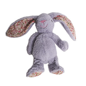 GREY FLORAL EARS BUNNY
