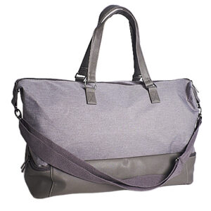 GREY CANVAS OVERNIGHT BAG