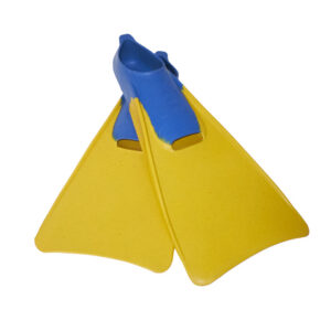 YELLOW BLUE FLIPPERS uk size 3-6