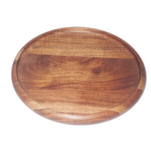 WOODEN FLAT PLATE WITH LIP