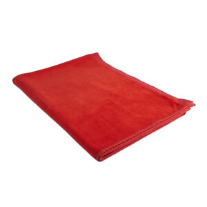 orange velvet  and textured pink towel