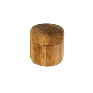 Wood round container with lid